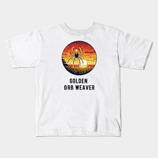 Golden Orb Weaver Spider Kids T-Shirt